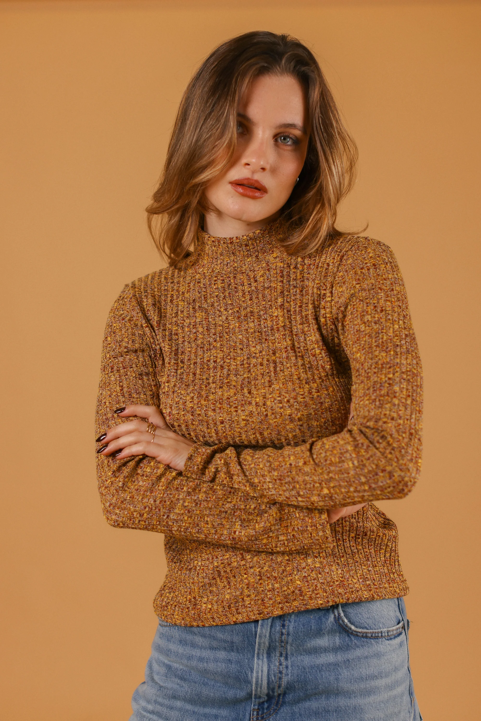 Top Valencia Mustard Melange - Image 5