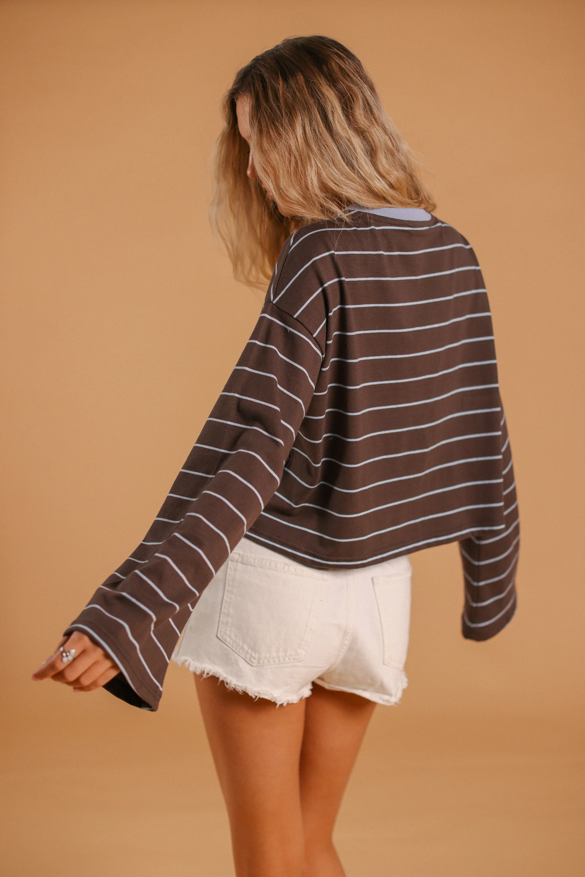 Top Verena Brown Stripes - Image 10