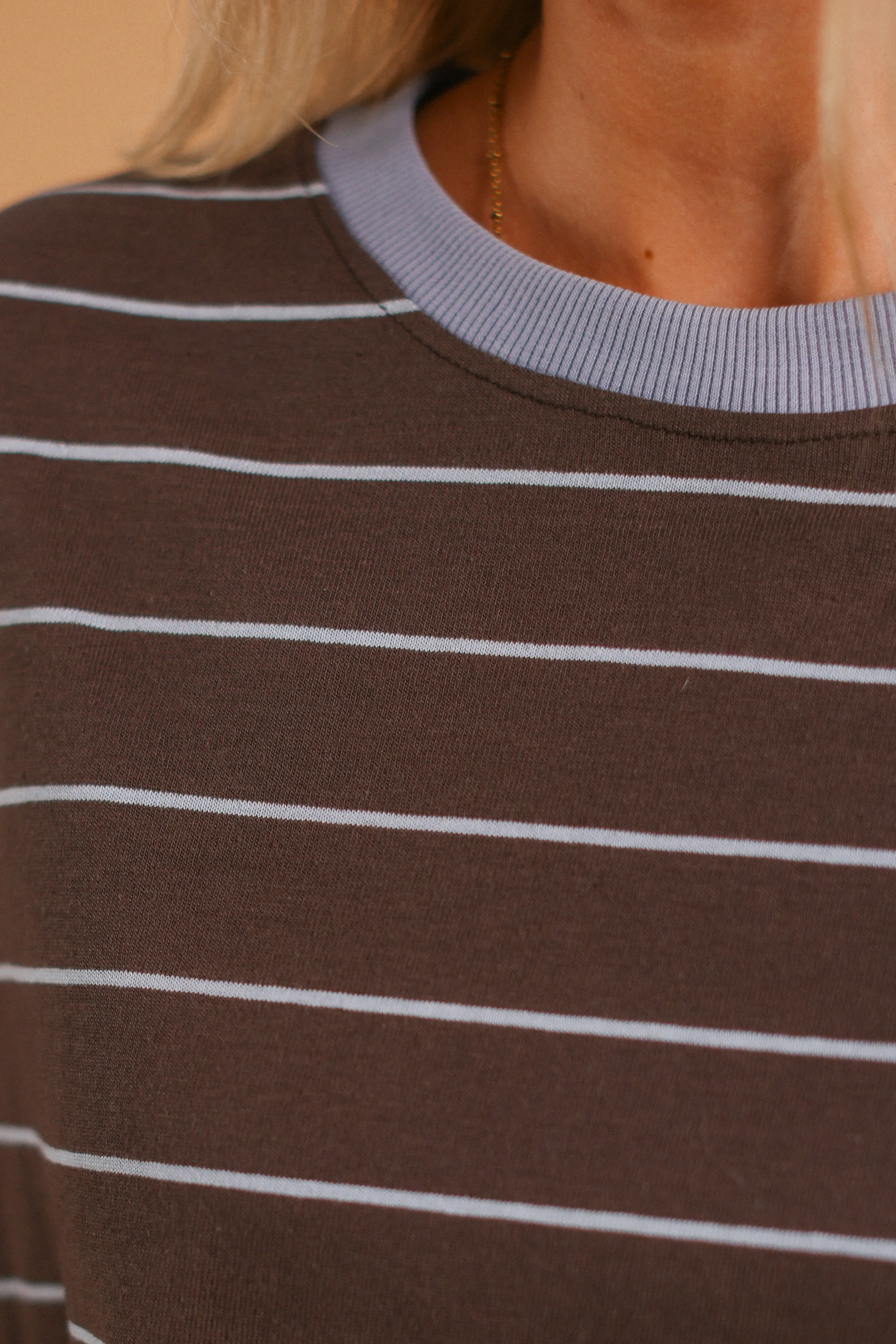 Top Verena Brown Stripes - Image 3