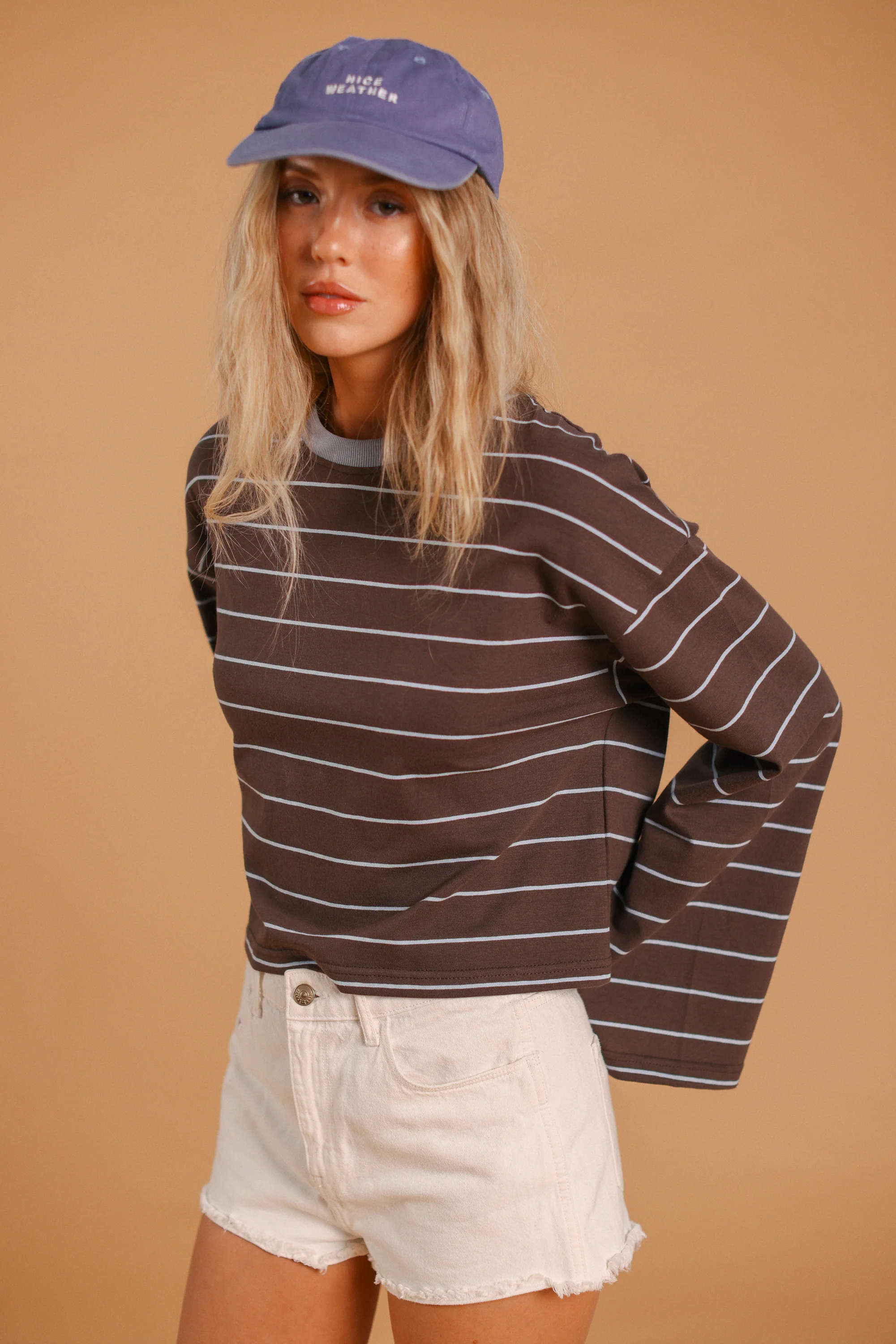 Top Verena Brown Stripes - Image 5