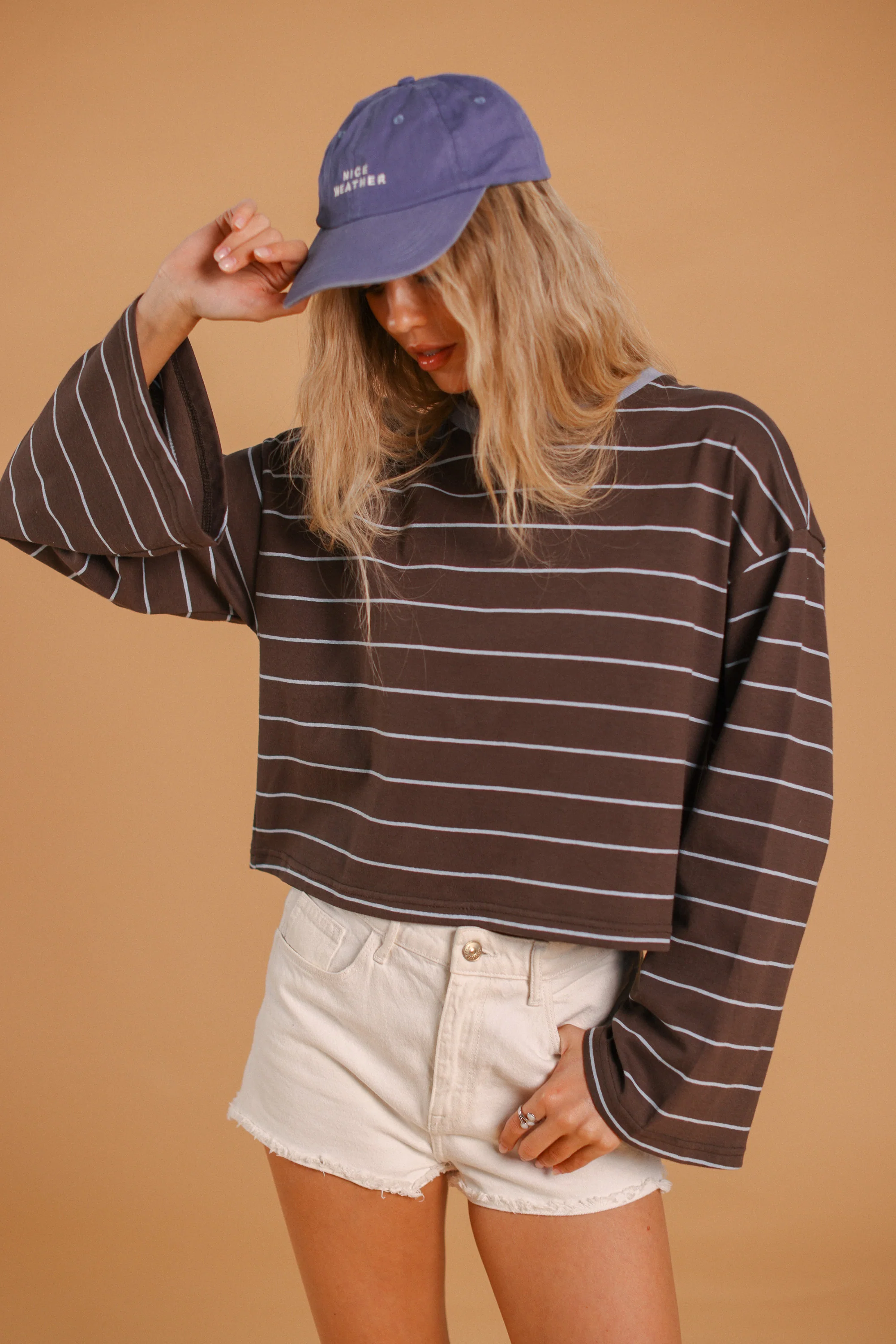 Top Verena Brown Stripes - Image 8