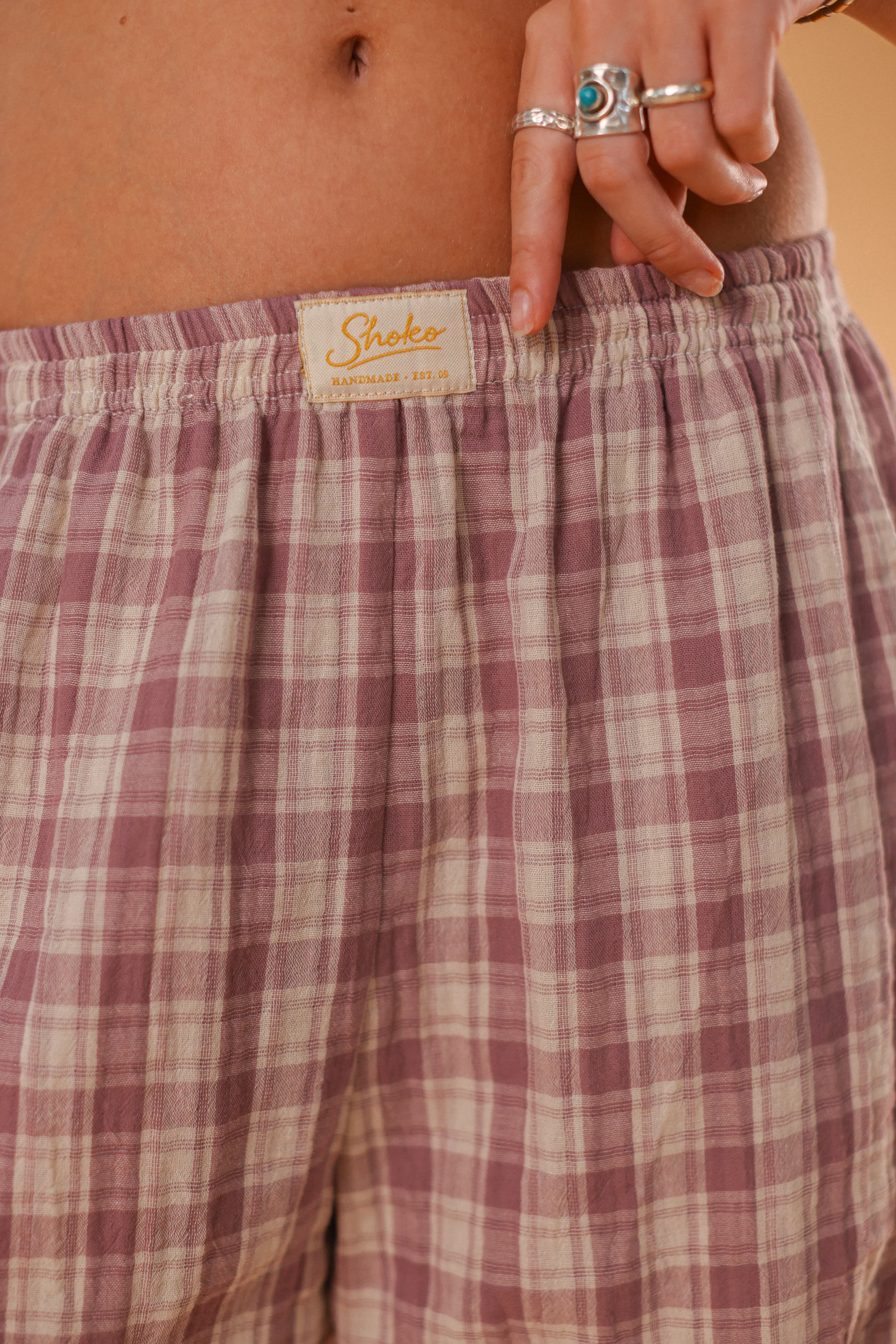 Trousers Dino Checkered Purple - Image 5