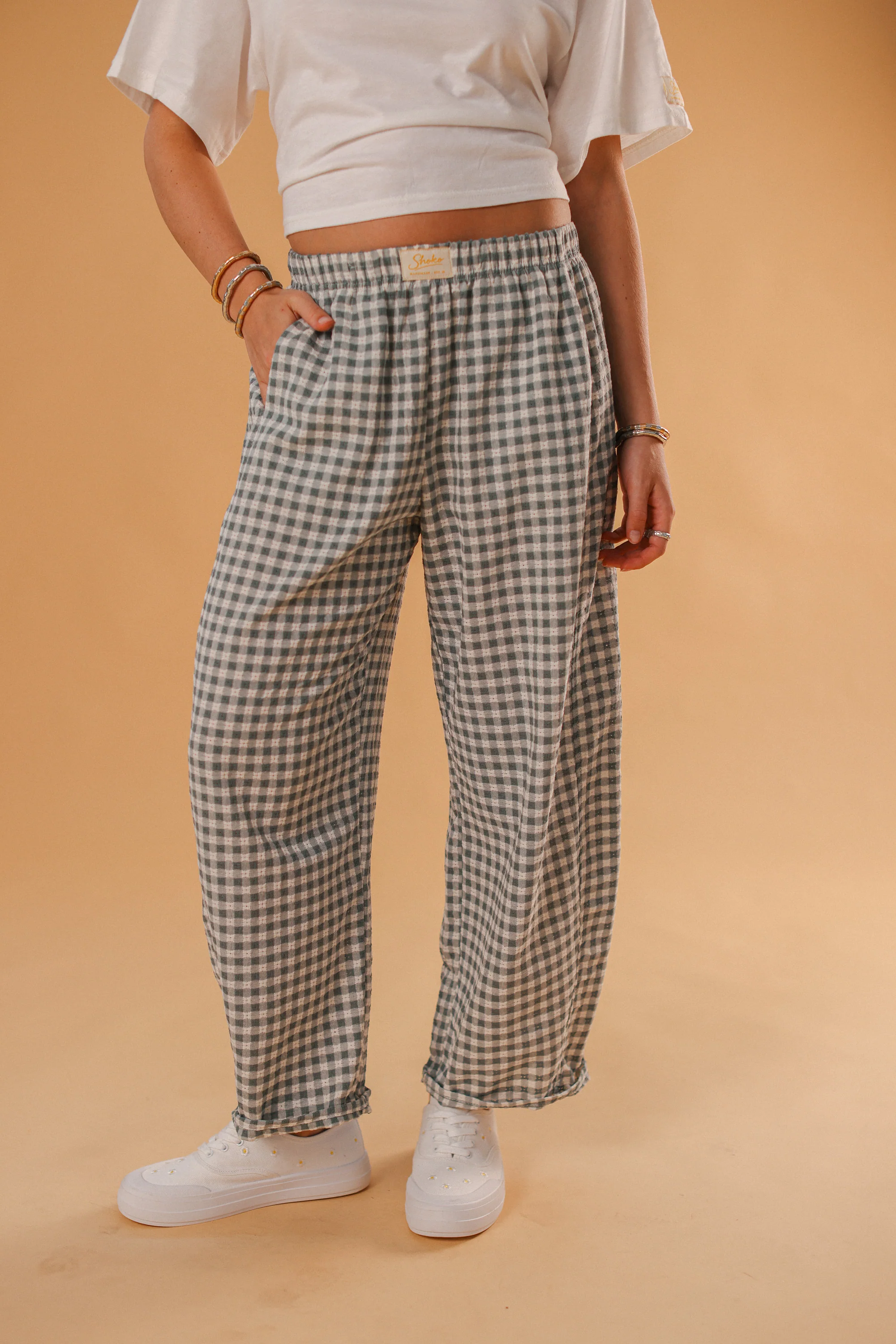 Trousers Dino Gingham Green - Image 2