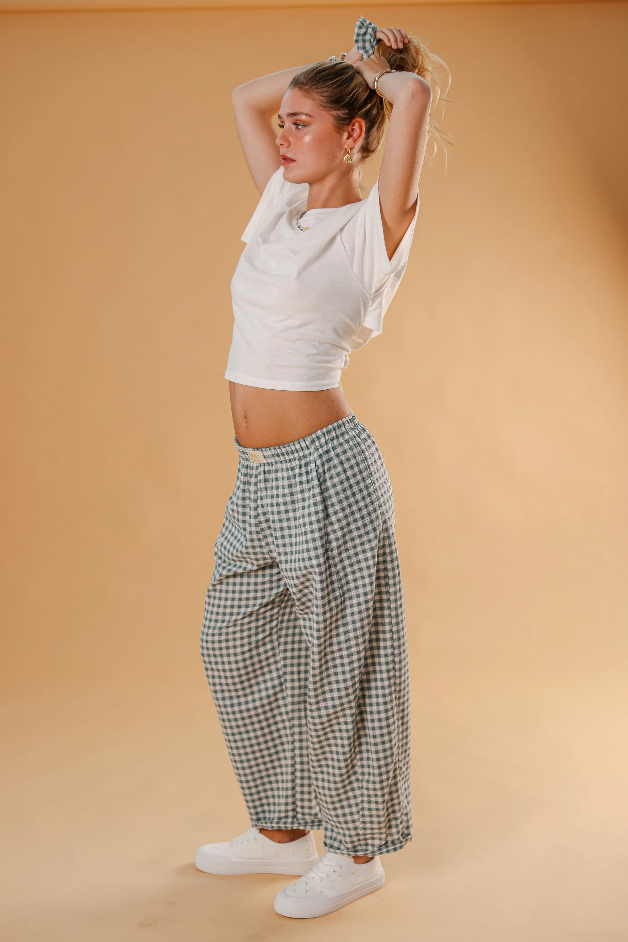 Trousers Dino Gingham Green - Image 6