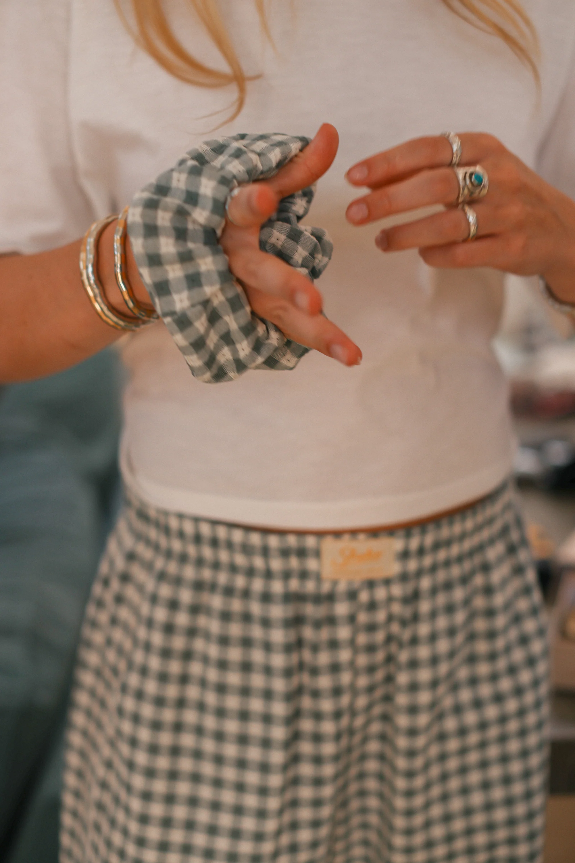 Trousers Dino Gingham Green - Image 9