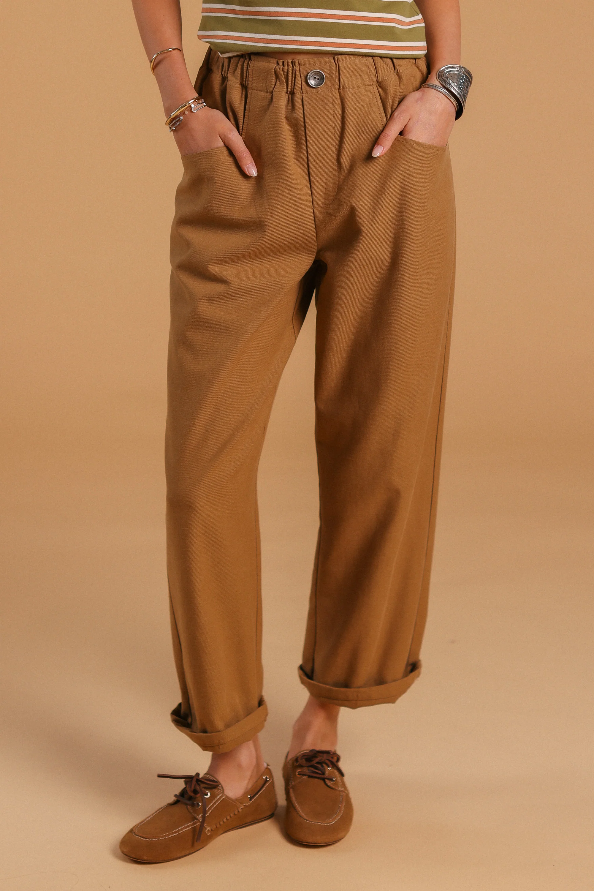 Trousers Dorina Camel - Image 9